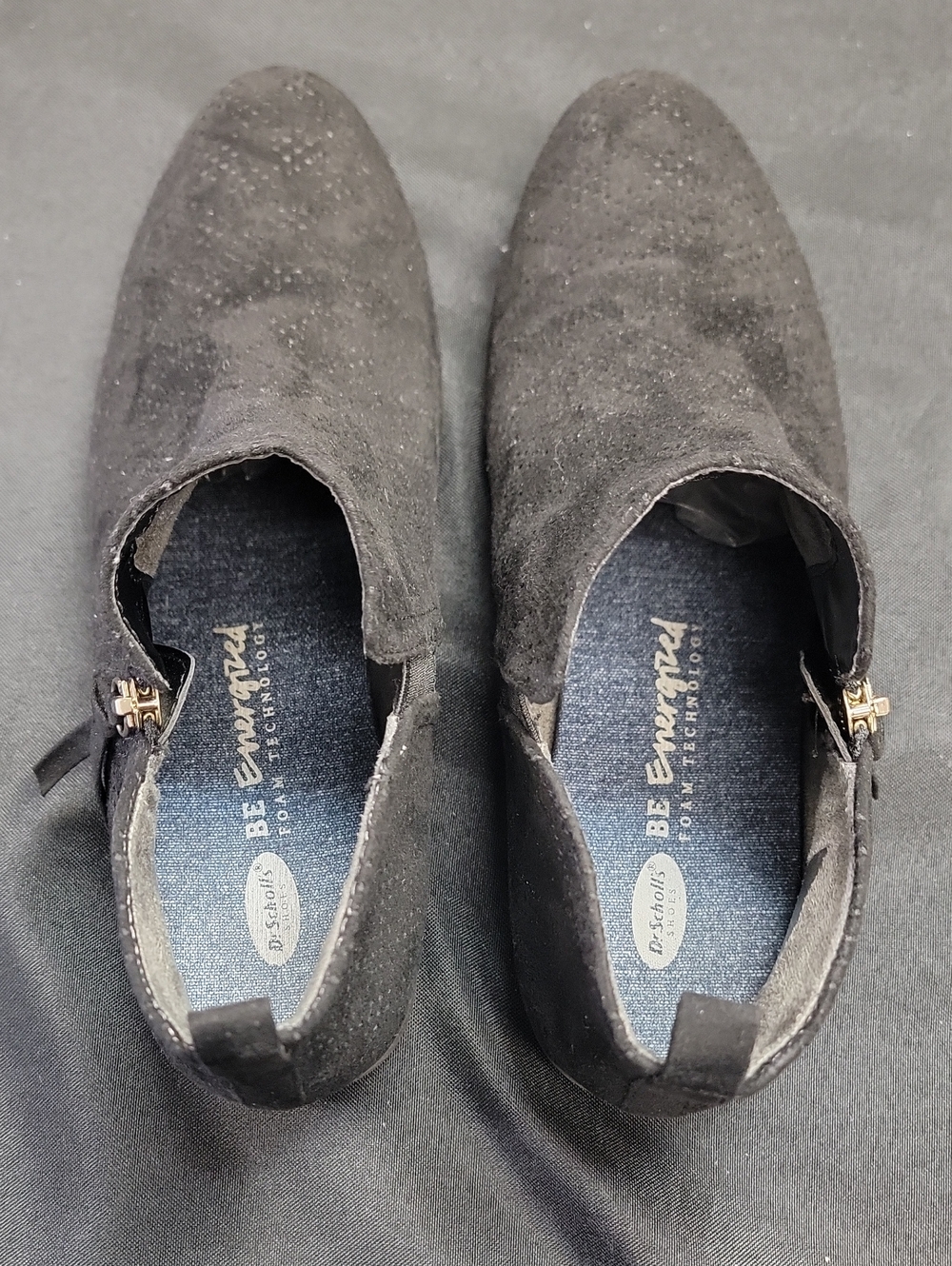 Dr. Scholl's Black Suede Slip-On Loafers